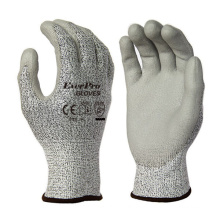 Anti Cut Level 5 PU Coated Cut And Puncture Resistant Gloves